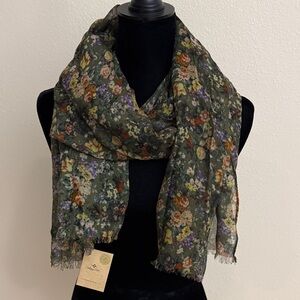Patricia Nash Dark Floral Scarf